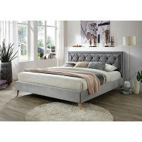 AKCIA Čalouněná postel Žanet 180×200 s matracmi 